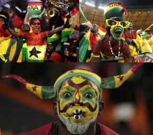 Ghanaian fans and witch doctors