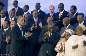 Applauds for the African leaders
