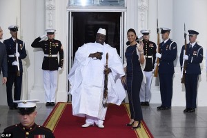 President of Gambia and his wife
