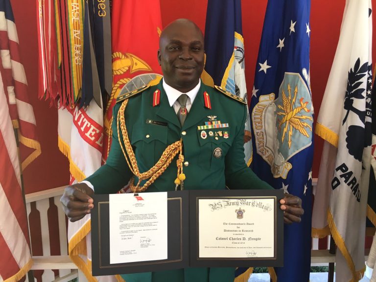 Nigerian Army Colonel emerges best graduand at U.S. War College