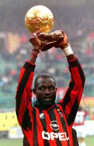 George Weah - Winner of the Ballon d'Or during his tenure at AC Milan in 1995