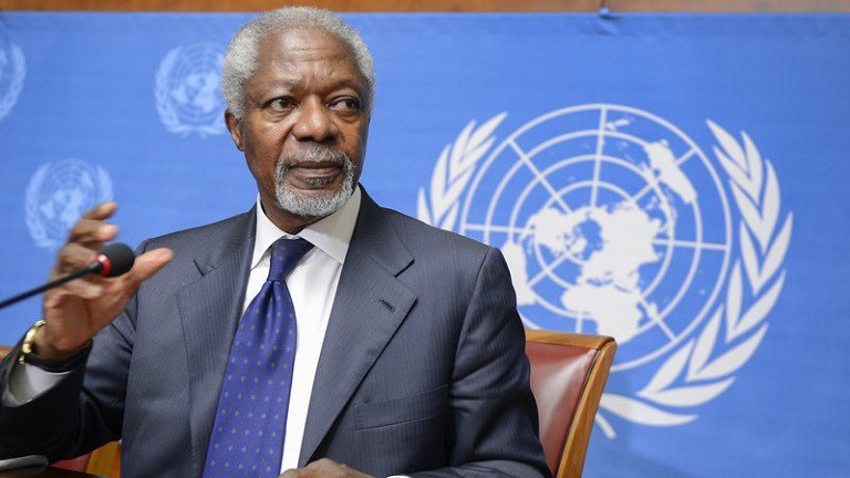 World leaders bid  farewell  to Kofi  Annan