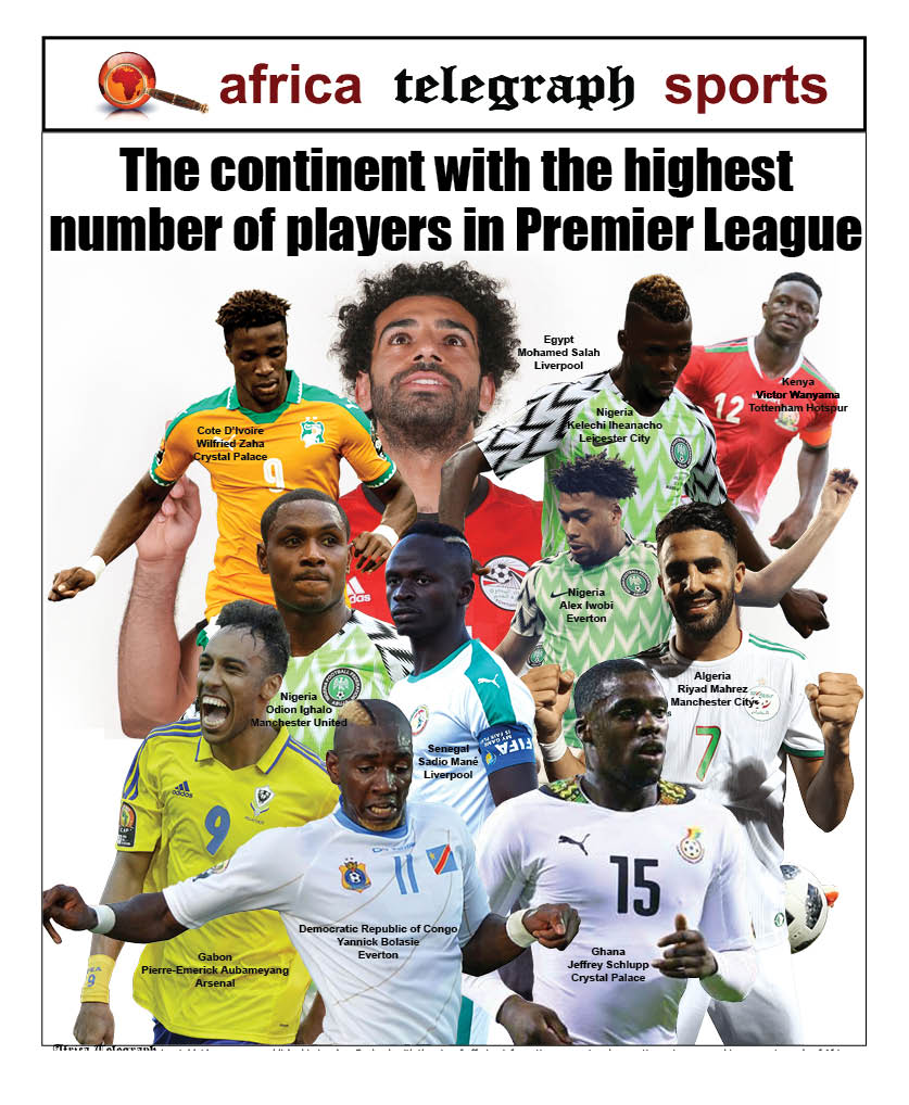 Africa, the continent with the highest  number of players in Premier League