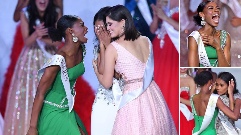 Miss Nigeria’s reaction to Miss Jamaica winning the World beauty pageant is an inspiration
